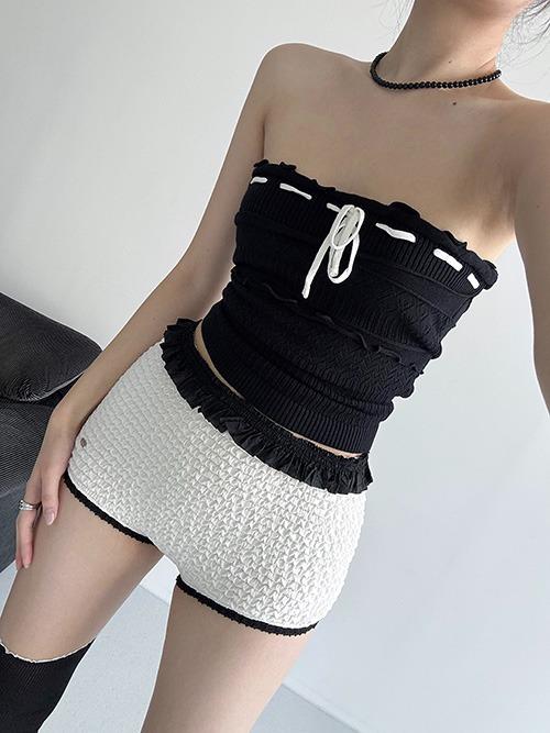 petit ribbon top, 2color