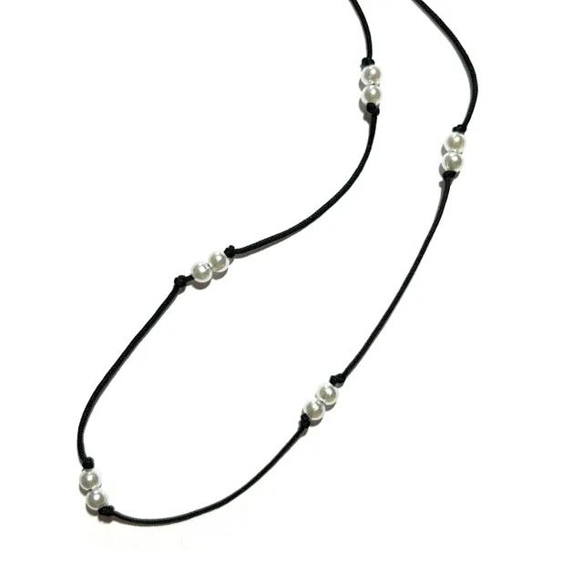 [제작]Simple Layered Beadspearl necklace