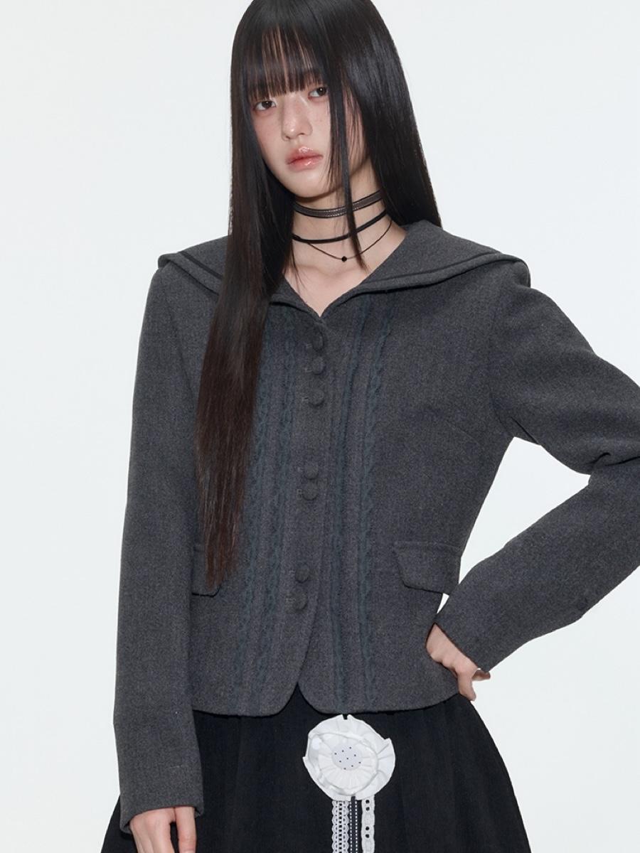 Onthereverse Ash Sailor Petite Lace Jacket