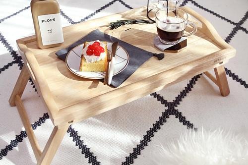 원목 접이식 베드트레이 (A type)