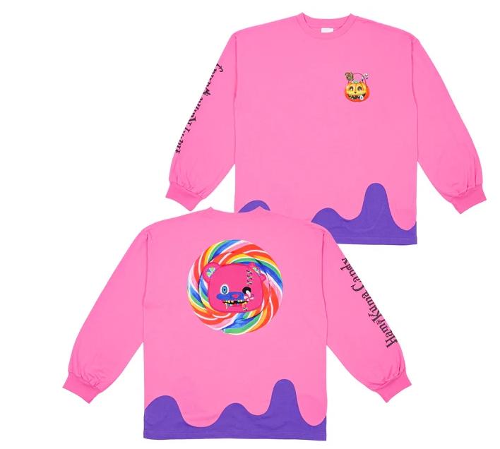 USJ 할로윈 하미 쿠마 캔디 긴팔 티 셔츠 유니버셜 스튜디오 재팬