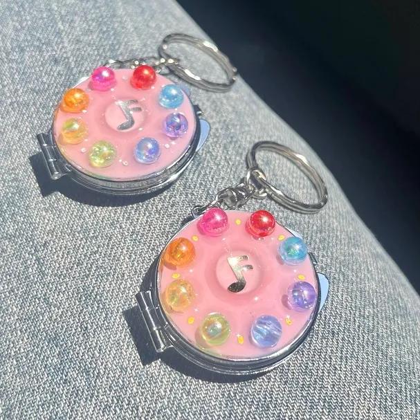 *2size*[자체제작] 💗🎶귀욤뽀쨕 도레미 탭 거울 키링🎶💗