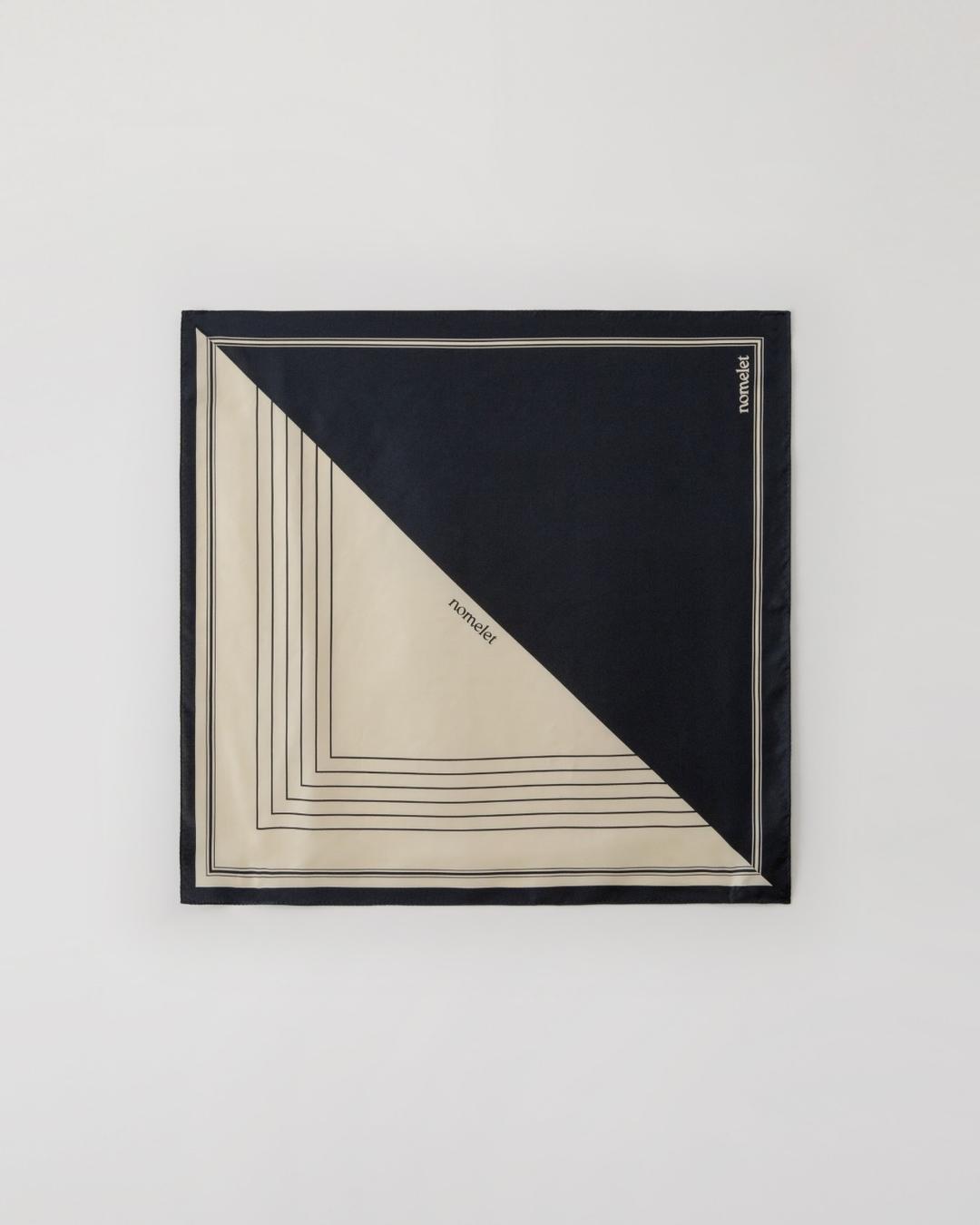 Avenne 아벤느 실크 스카프 - navy