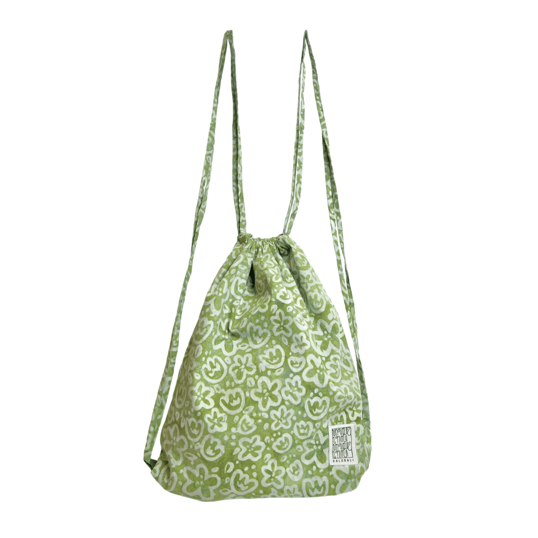 Bloom Sage Drawstring Bag