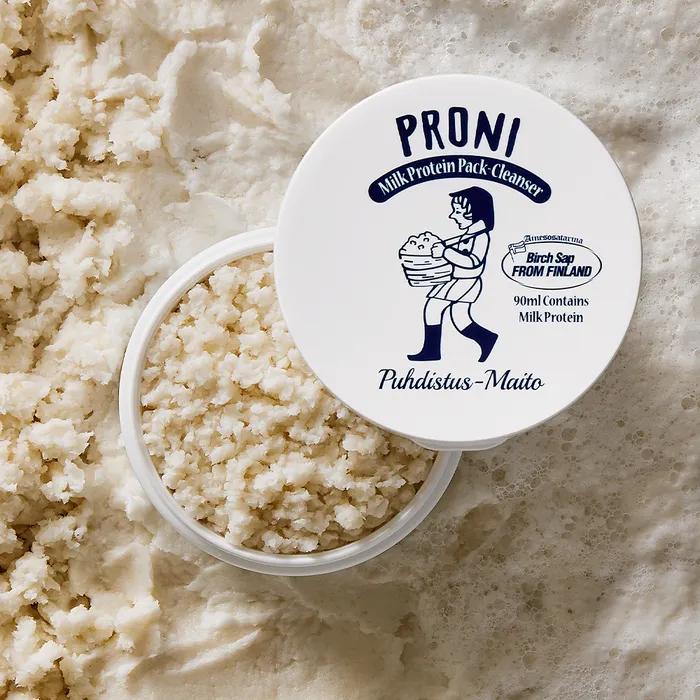 프로니 소금우유 단백질 고마쥬 팩클렌저 90ml