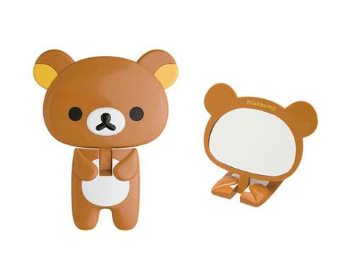 리락쿠마 탁상용 거울/핸드미러