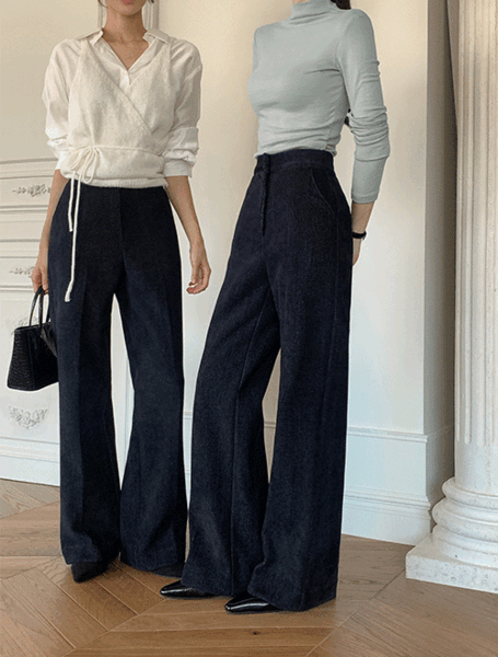 베니토 [1등팬츠겨울버전🏆/데님보다딱두배편안/부해보임제로/이염X][made] 데님라이크 벨벳터치 기모 슬랙스 (겨울/신상/데일리/데일리룩/출근룩/데이트룩/플리츠스커트/미니스커트/스커트)