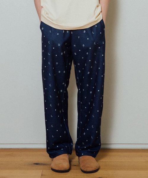 스몰 로고 하비클럽 밴딩팬츠_인디고