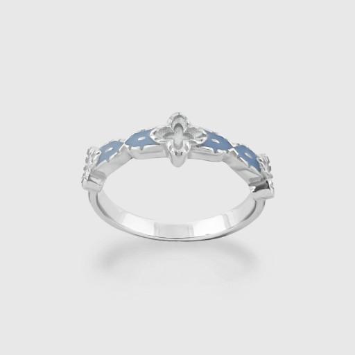 고딕 블로썸 미스링_ blue mano, pink