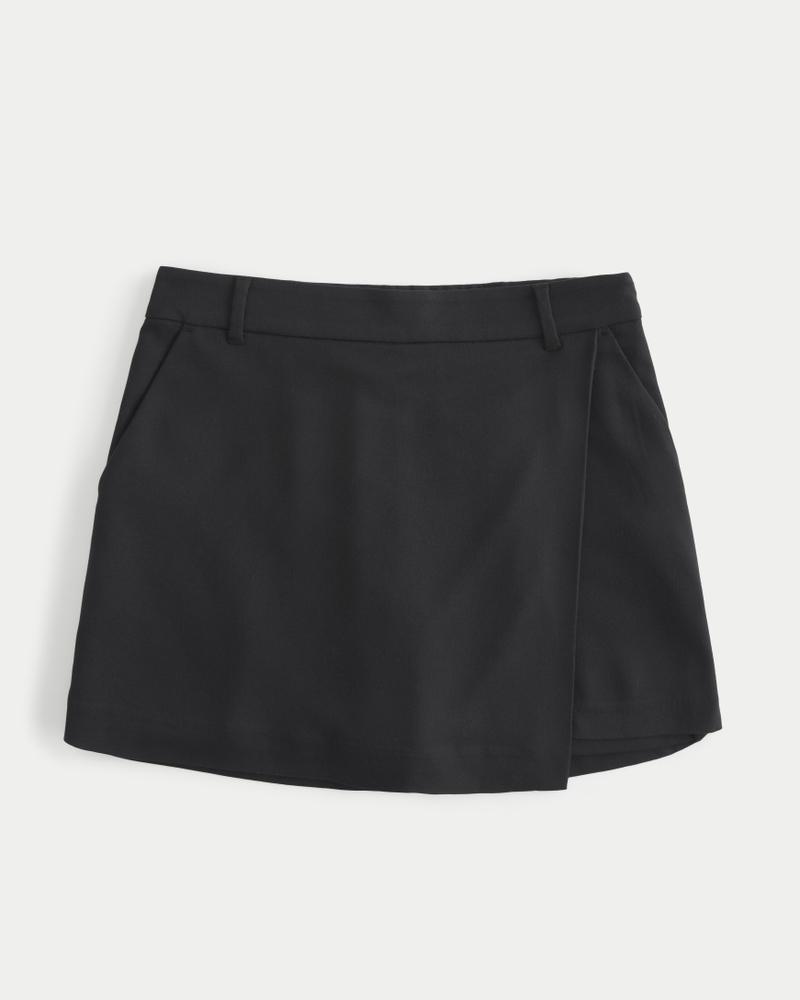Ultra High-Rise Wrap Mini Skort