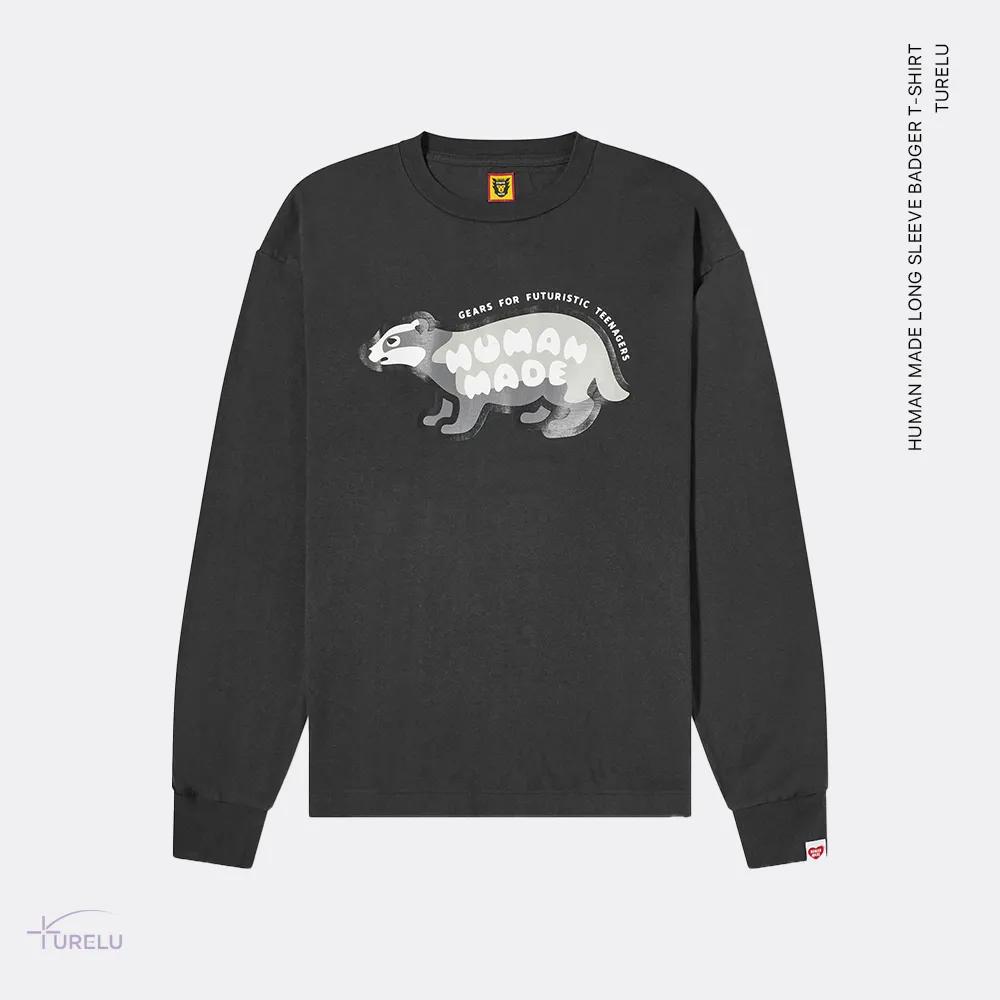 휴먼메이드 HUMAN MADE 롱 슬리브 베져 티셔츠 남녀공용 긴팔티 (블랙) | 상품 상세 | 크로켓