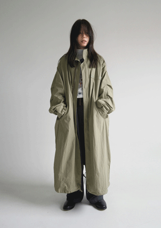 nylon long safari jumper (2colors)