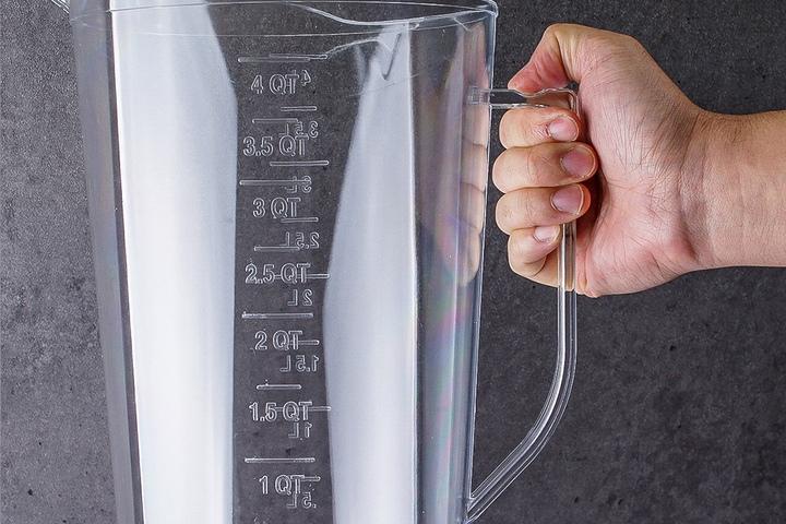 PC 플라스틱 이유식 베이킹 라면물 계량컵 비커 4L (4쿼터)