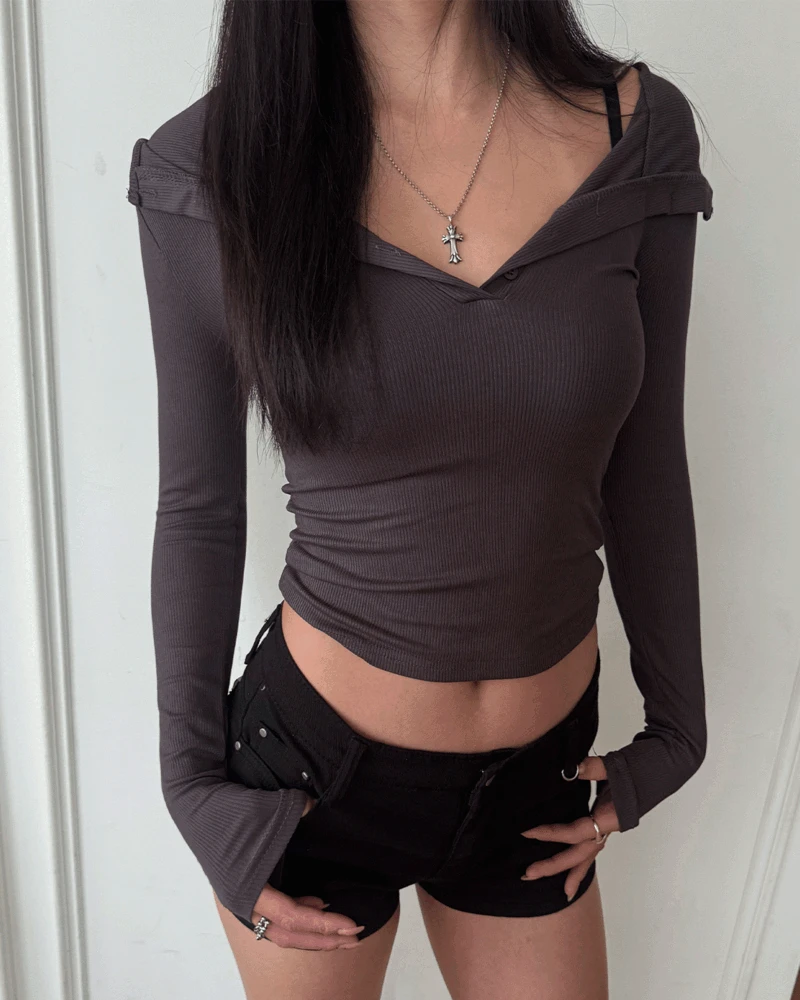 Slim hood T (4 color)