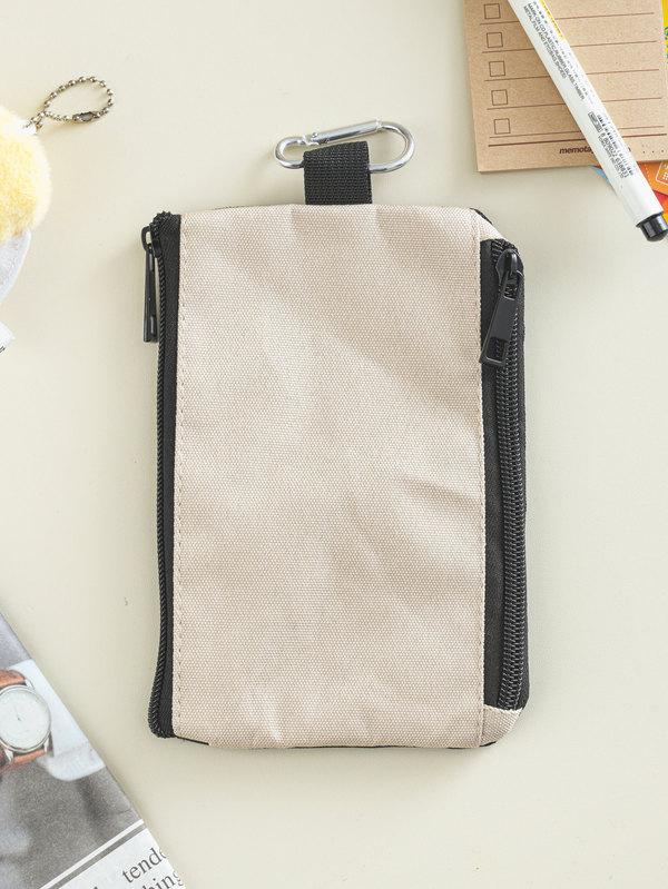 카라비너 수납 양면 파우치