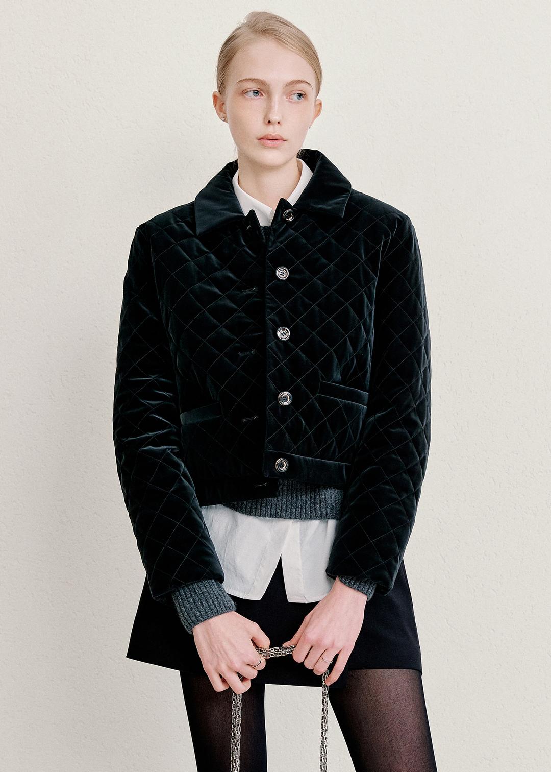 조앤 퀼티드 패딩 재킷