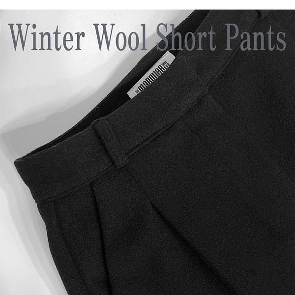 Winter Wool Short Pants