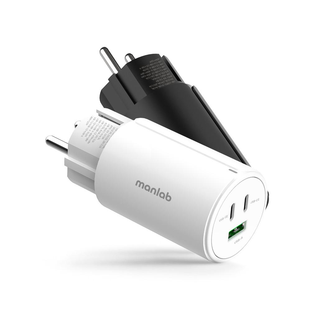 만렙 65W PD 접지 어댑터 아이폰 C타입 고속 충전기 화이트
