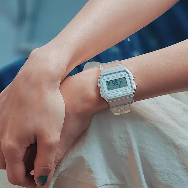 [당일출고] CASIO 카시오 레트로 젤리시계 화이트