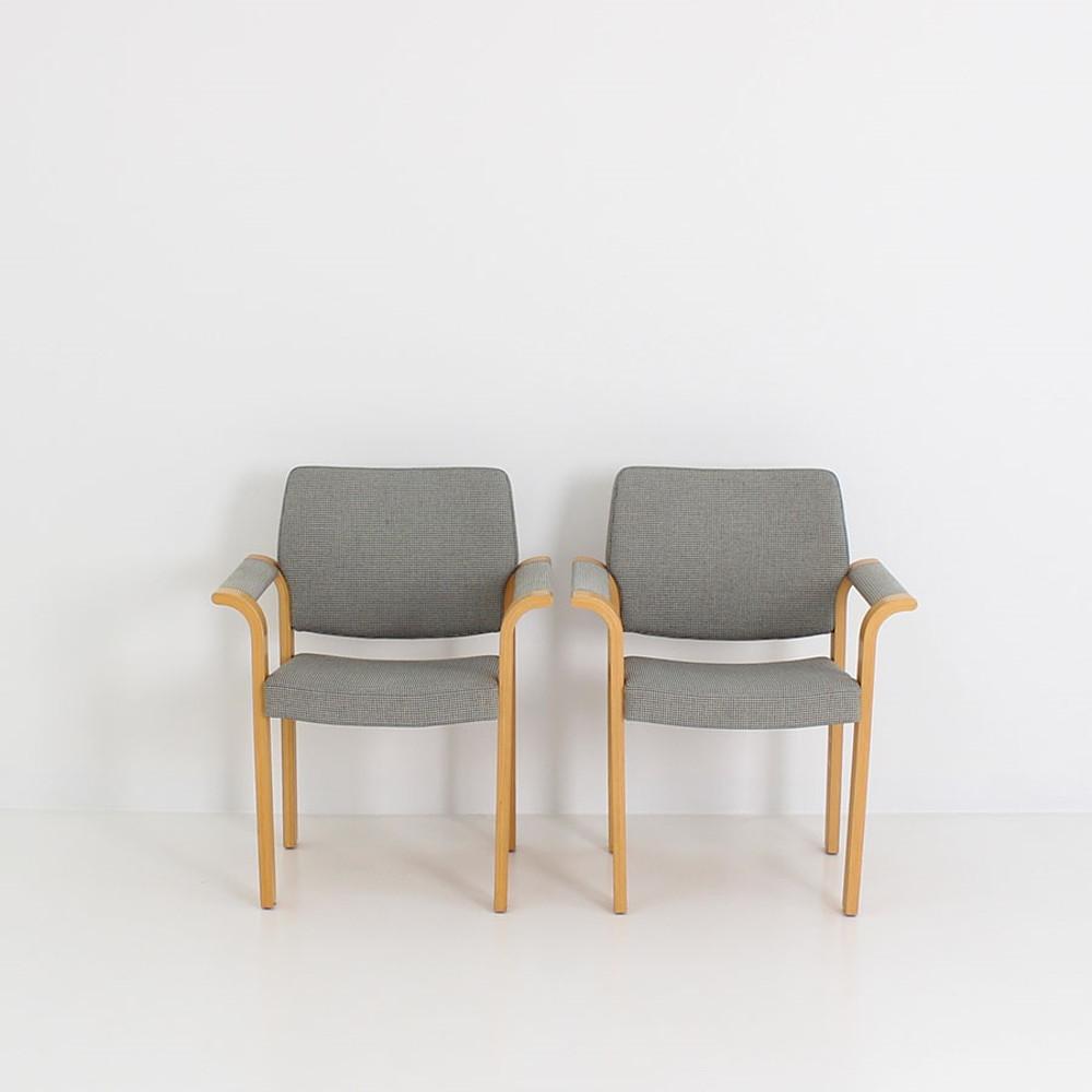 [중고] Magnus Olesen 빈티지가구 미드센츄리 암체어 매그너스올레센 암체어 그레이 체크