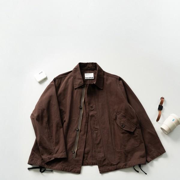 Washed Pocket Utility Jacket (Brown) - 10월 31일 발송