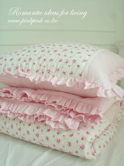 싱글 장미 침구
