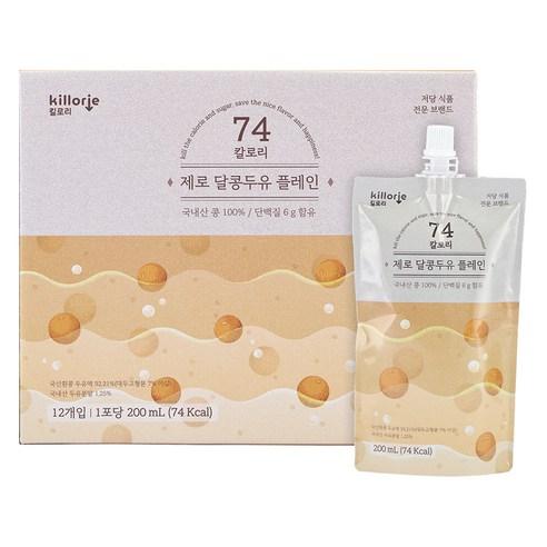 킬로리 제로 달콩 단백질 두유 플레인, 200ml, 12개 - 기타두유 | 쿠팡
