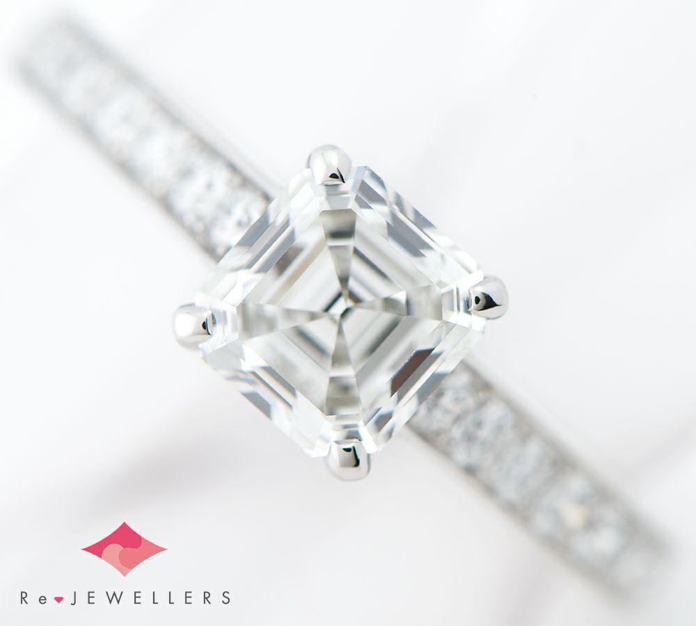 グラフ エメラルドカット ダイヤモンド0.93ct ダイヤモンド プラチナ950 7.5号 リング・指輪【中古】（2200000389022） | 福岡宝石市場 公式販売サイト