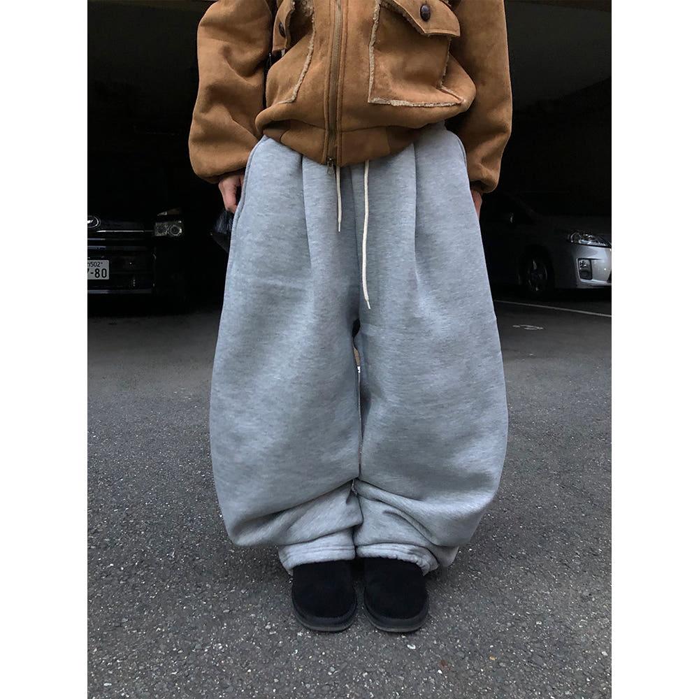 [PICK!/기모] 모노 원턱 와이드 스웻팬츠 (5color)