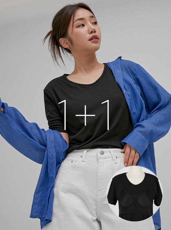 [1+1] 아르보노 에코라이트 노브라 반팔 티셔츠