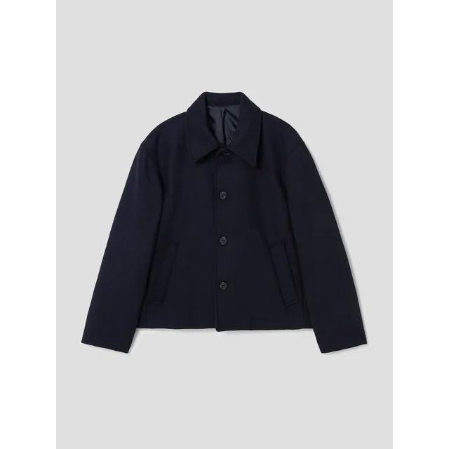 울 블렌디드 숏 코트  네이비 (423X30LY6R)