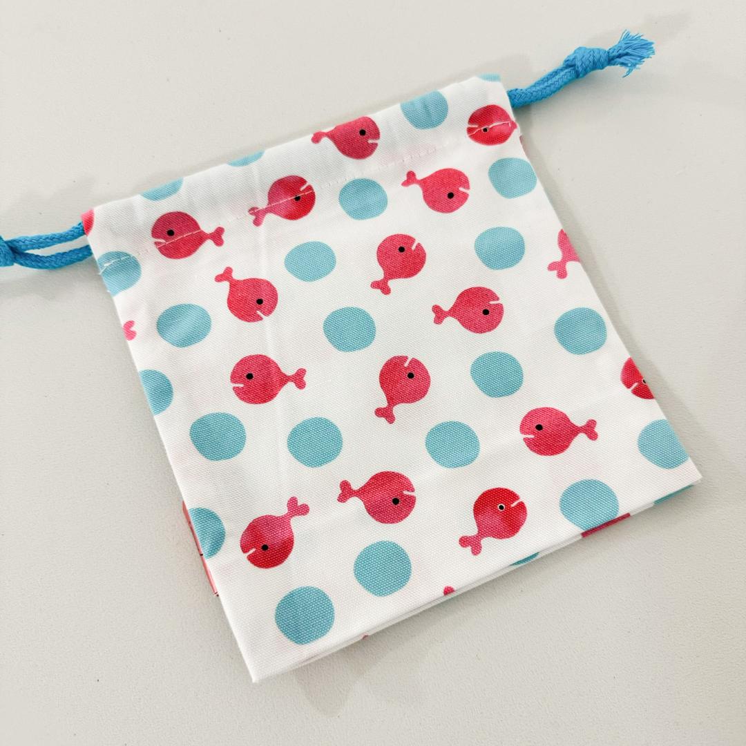 일본 고미타로 물고기 조리개 파우치 - 귀여운 캐릭터 주머니 컵파우치 악세사리주머니