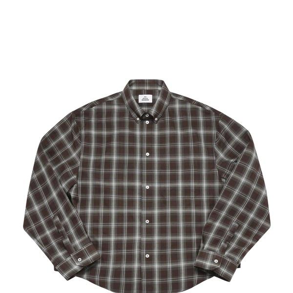 CROPPED CHECK SHIRT CHOCO BROWN