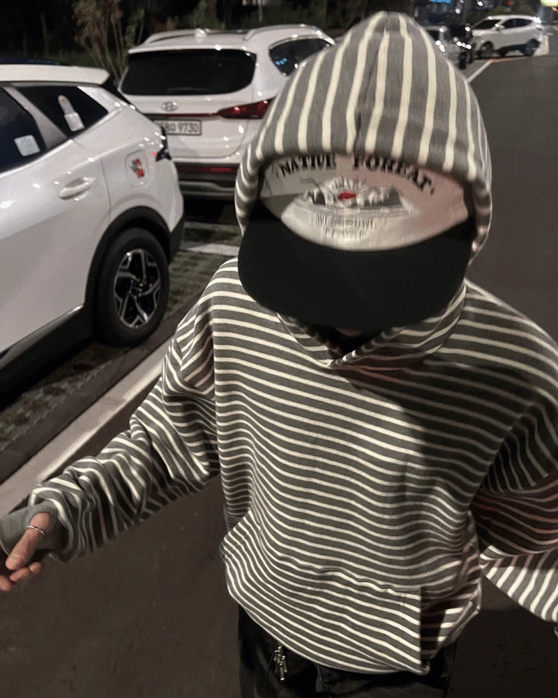 기모 단가라 워머 후드티