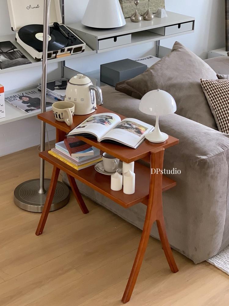 라데리브 원목 사이드 테이블 카페 선반