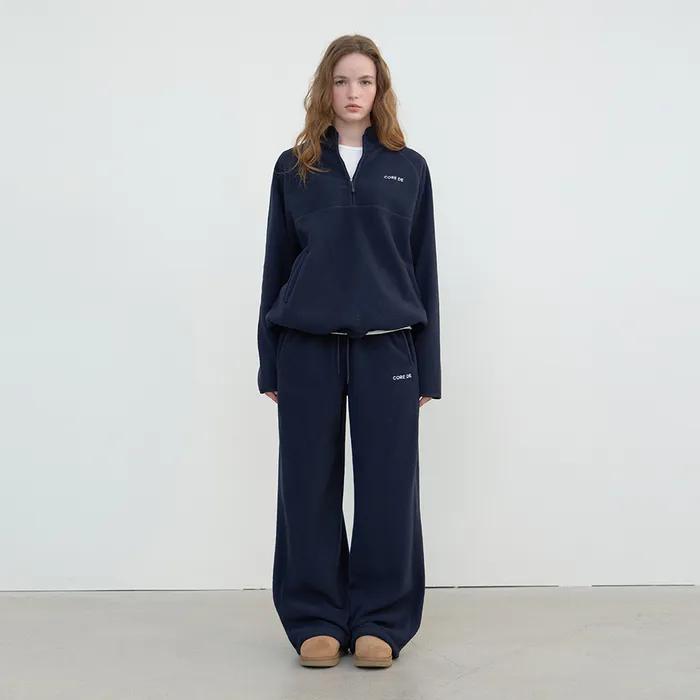 [5차/예약배송][기장선택] Fleece two-way pants (navy)