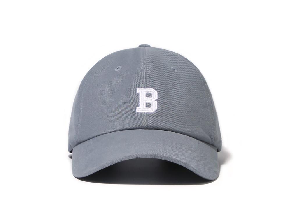 B LOGO CURVED CAP-DUST SKY