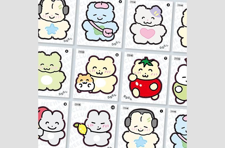 [히히클럽] 리무버블 스티커 10종