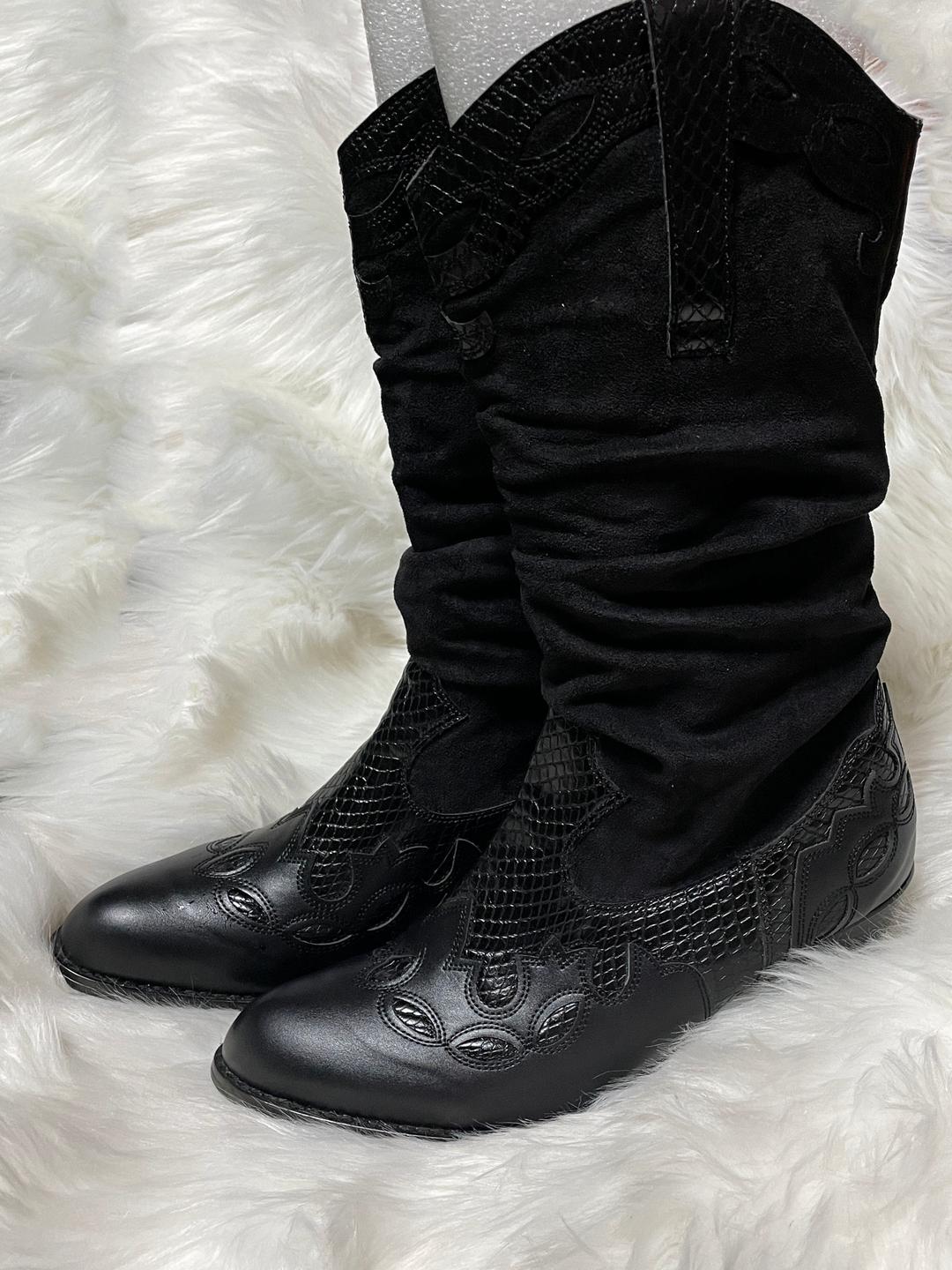 국내제작 린넨 레더 스웨이드 웨스턴 부츠 5colors