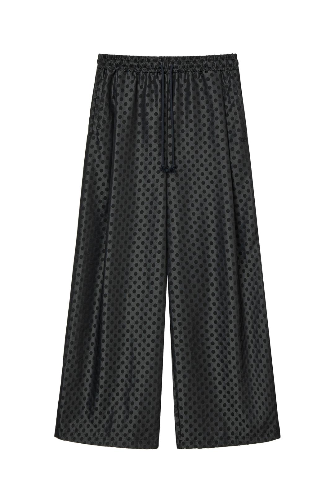 DEINET DOT BANDING PANTS IN BLACK