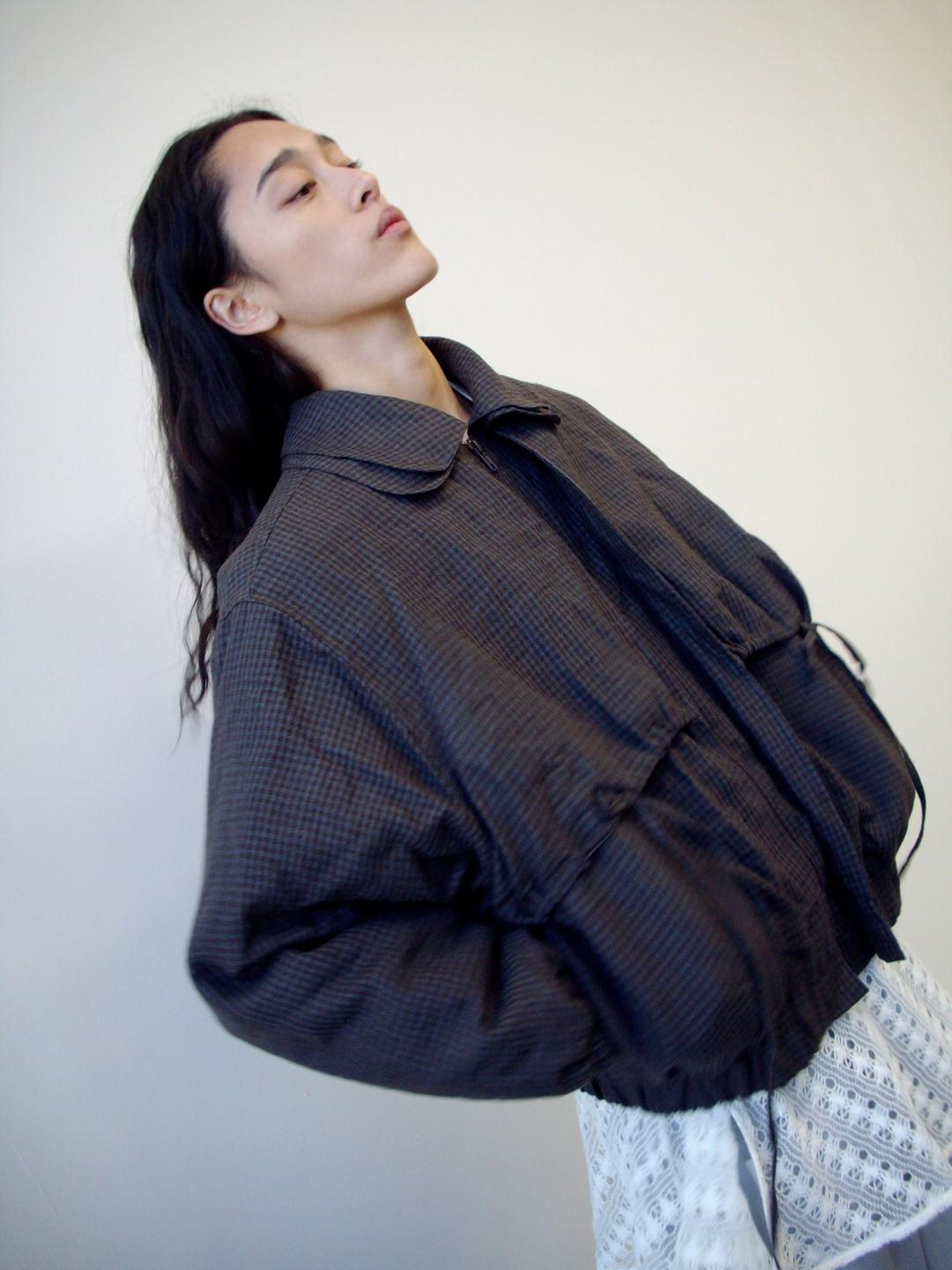 Double Layered Jacket - Slate Check