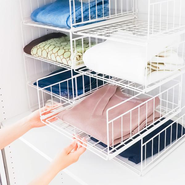 2pc 1set 화이트메탈슬라이딩리빙박스