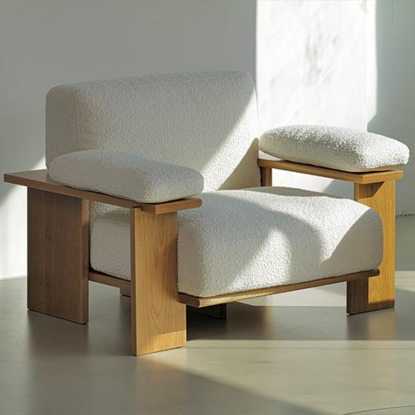 (2월특가) 카레클린트 JC902 WOOD SOFA 1인