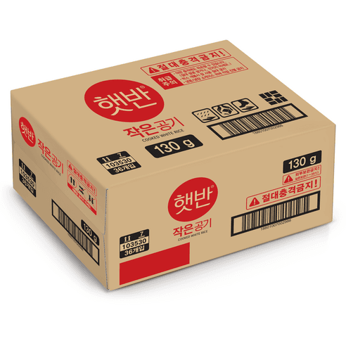 햇반 작은공기, 130g, 36개 - 즉석백미밥 | 쿠팡