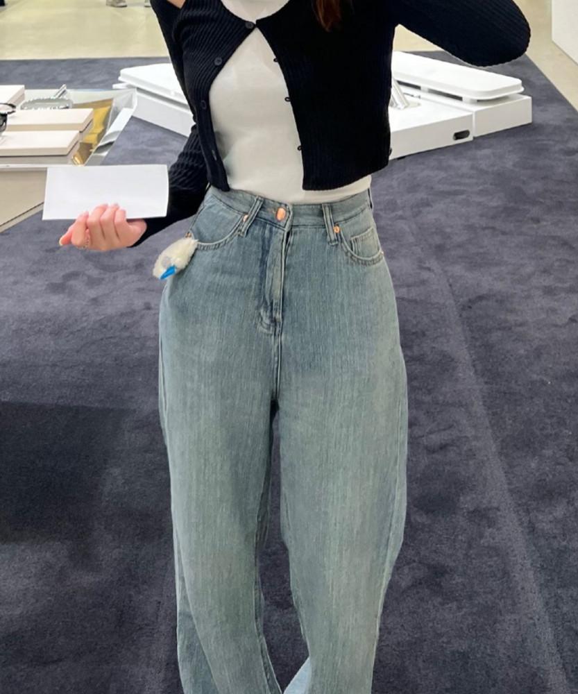 여름청바지 마데님팬츠  ootj바지 키작녀바지