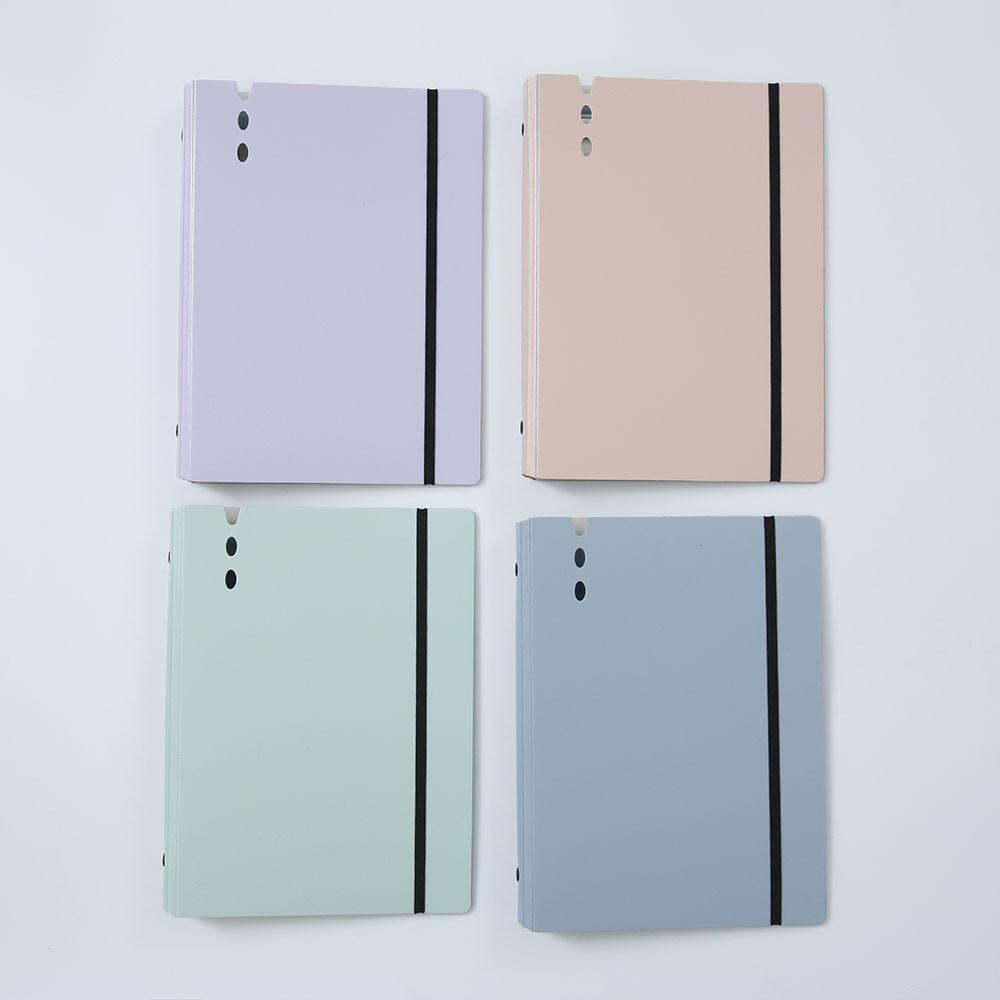 밴드형 오피스 반투명 6공 다이어리 커버 바인더 - A5