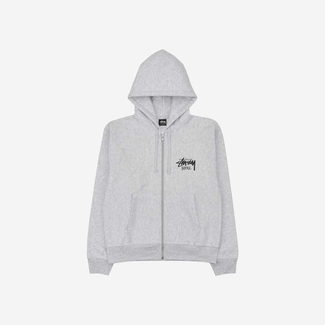 Stussy Stock Seoul Zip Hood Ash Heather 2024