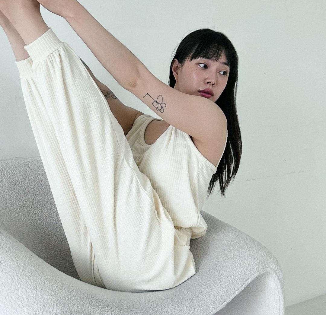 포근한 타월테리 요가 점프수트