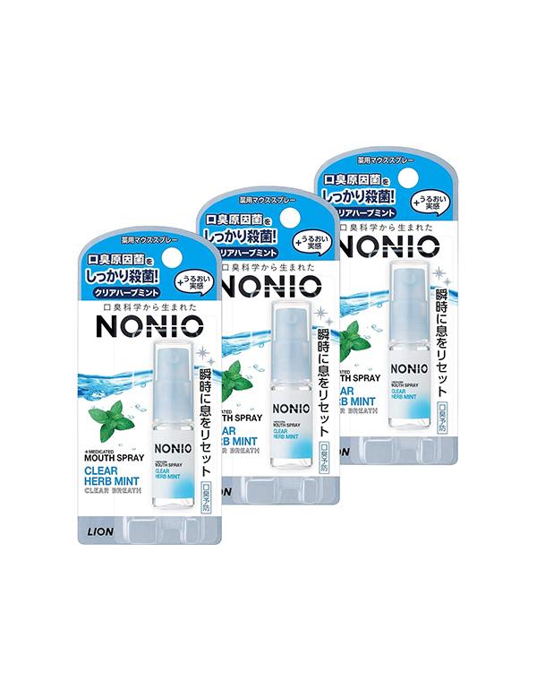 NONIO 마우스 스프레이 클리어 허브 민트 5ml (3세트)