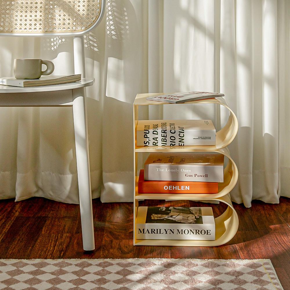 아크릴 미니 협탁 침대 베란다 거실 보조 수납 작은 미니 소파 사이드 테이블 책꽂이